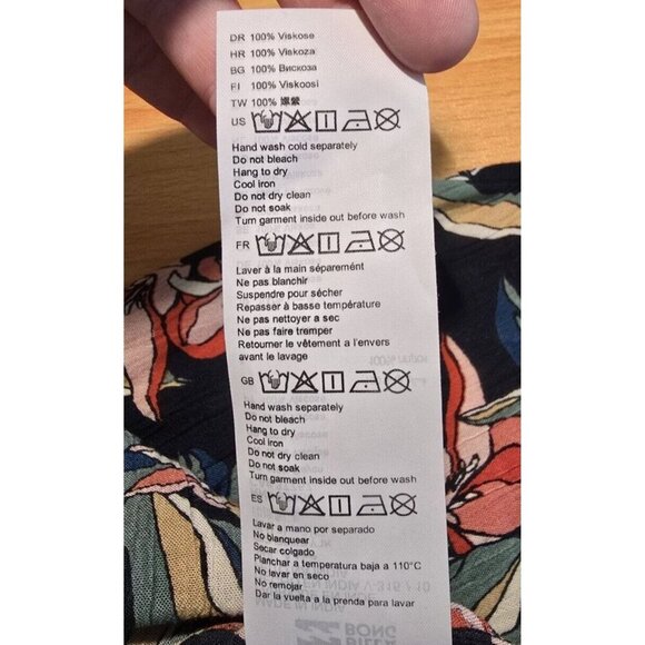 Billabong Mini Sundress XS Floral Coastal Pockets Boho Tropical Bloomcore Flowy - Picture 10 of 16